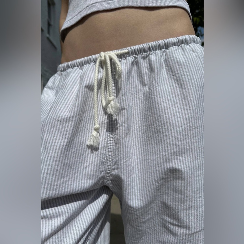 Brandy green Anastasia linen pants new without tags